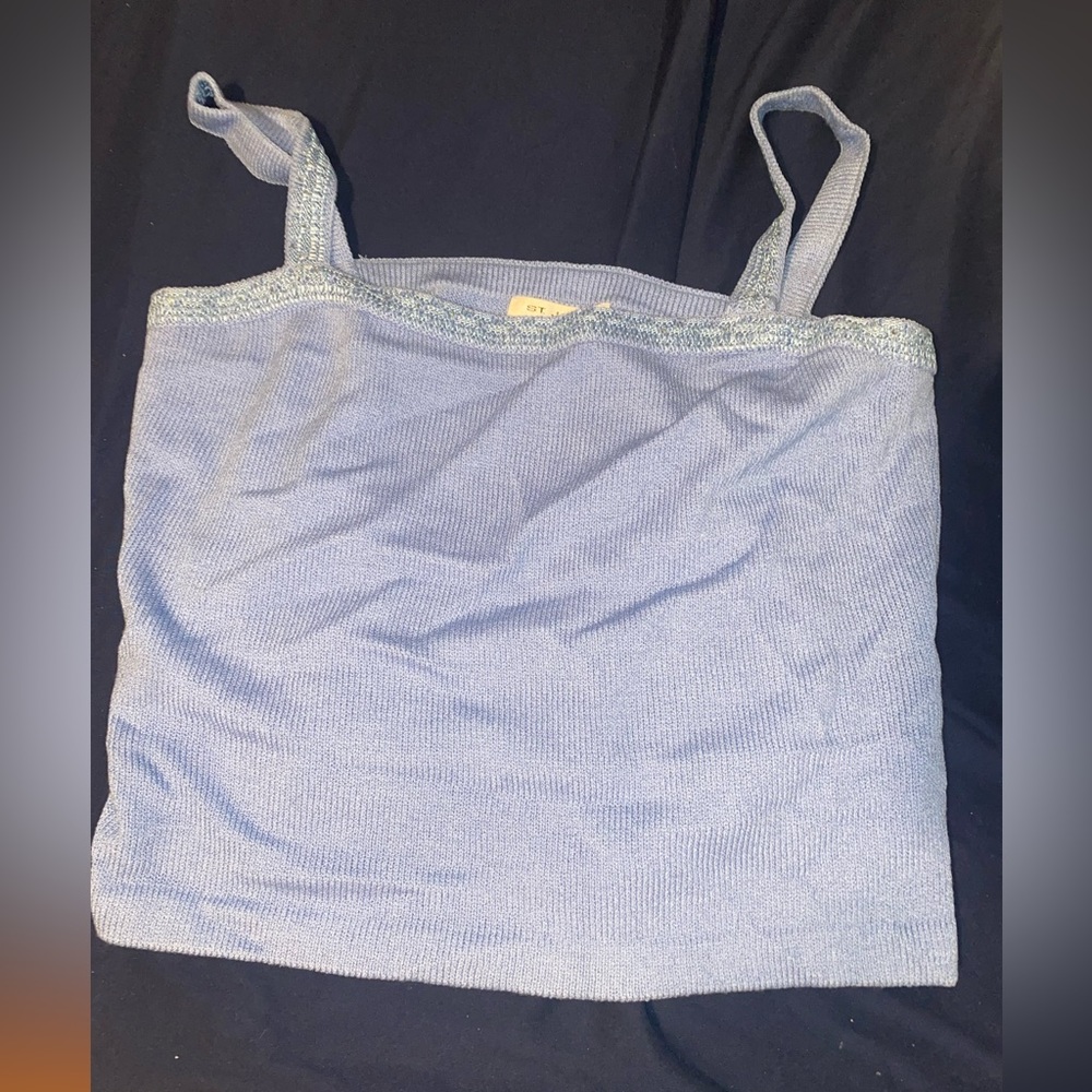ST. JOHN Blue Camisole
